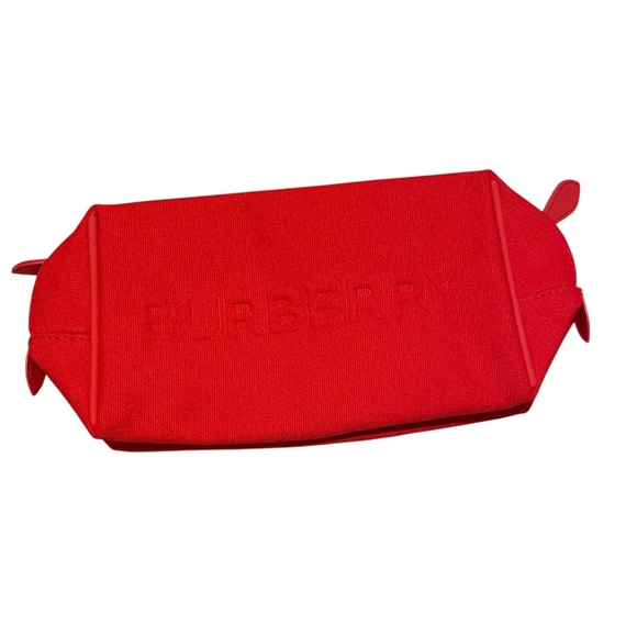 Burberry Beauty Red Makeup Cosmetics Bag / Travel Pouch, Brand NEW! - Picture 1 of 10